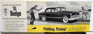1953 Dodge Dealer Pocket Sales Brochure Folder Road Test Ride Coronet