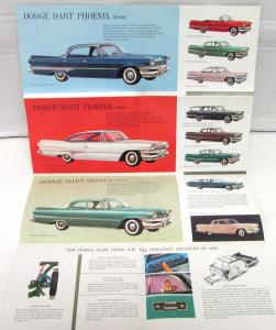 1960 Dodge Dart Dealer Color Sales Brochure Folder Phoenix Pioneer Seneca