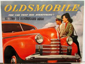 1940 Oldsmobile Series 60 70 90 Original Color Sales Brochure