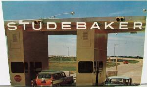 1957 Studebaker President Commander Champion Hawk Wagon Sales Folder Poster Orig