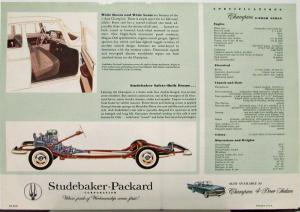 1958 Studebaker Champion 2 Door Sedan Color Data Sheet Original