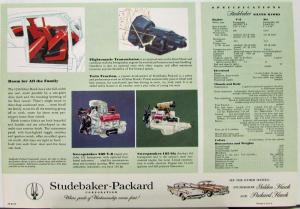 1958 Studebaker Silver Hawk Color Data Sheet Original