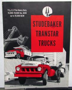 1958 Studebaker Transtar 1 1/2- 2- 2HD- Ton Trucks 3E28 3E38 3E40 Sales Folder