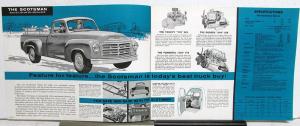 1959 Studebaker Trucks Scotsman & Deluxe Series Sales Brochure Original