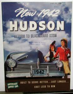 1942 Hudson 6 Deluxe 6 Super 6 & Commodore 6 8 Custom 8 Sales Brochure Original