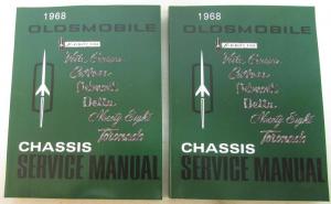 1968 Oldsmobile Dealer Service Shop Manual Cutlass 98 Toronado Vista Cruiser New