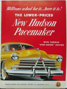1950 Hudson Pacemaker Brougham Club Coupe Convertible Sales Folder Original
