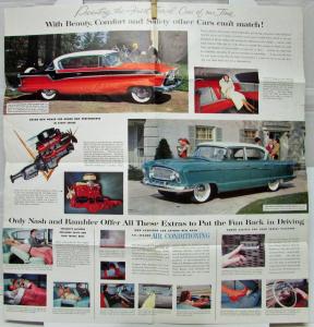 1956 Nash Ambassador Statesman Rambler XL Color Sales Folder Original