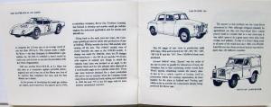 History Of Rover Booklet Jet 1 T3 T4 100 Land Range Rover 2000