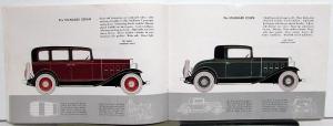 1932 Chevrolet Six Coach Coupe Sedan Phaeton Cabriolet Roadster Sales Brochure