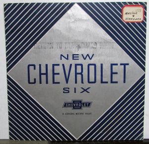 1933 Chevrolet Master and Standard Six Color Sales Brochure Original