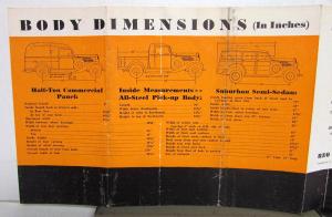 1935 REO Truck 1/2 Ton Sales Brochure & Specification Sheet