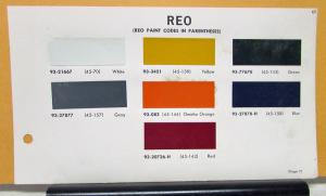 1965 REO Truck Paint Chips