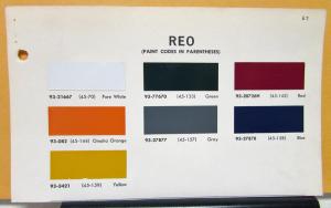 1967 REO Truck Paint Chips