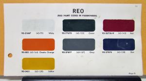 1966 REO Truck Paint Chips