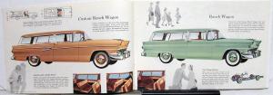 1956 Ford Station Wagons Custom Ranch Parklane Country Squire Sales Brochure