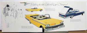 1959 Ford Galaxie Victoria Crown Town Sedan Sunliner Skyliner Sales Brochure XL