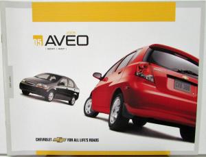 2005 Chevrolet Aveo Canadian Sales Brochure Sedan Aveo5