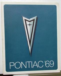 NOS 1969 Pontiac Dealer Prestige Sales Brochure Bonneville GTO Tempest LeMans