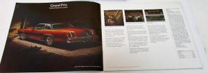 1974 Pontiac Dealer Sales Brochure Full Line Grand Prix Firebird GTO Grand Am