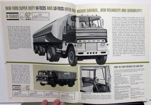 1963 Ford F N C H 850 950 1000 1100 Super Duty Truck Sales Brochure Original