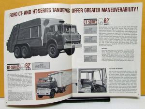 1964 Ford Gas Tandem Axle Truck T CT NT HT 700 750 800 850 950 Sales Brochure