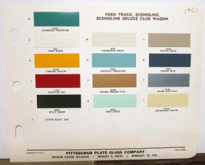 1965 Ford Truck & Pickup Paint Chips By PPG Ditzler Original