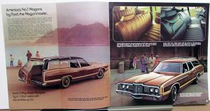 1972 Ford Wagons Gran Torino Pinto Rec Vehicals Wagonmaster XL Sales Brochure