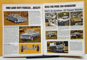 1966 Ford Bronco Econoline F Series Gas Diesel Full Line Sales Folder Brochure