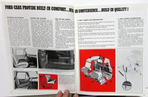 1966 Ford F 800 - 1000 D & T 700 - 8000 Conv Cab HD Truck Sales Brochure Orig