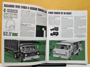 1966 Ford Tilt Cab Trucks C Series 550 - 8000 CT 750 - 950 Sales Brochure Orig