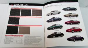 1998 Pontiac Canadian Dealer Prestige Sales Brochure Grand Am English Text