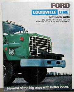 1970 Ford Louisville Line Set Back Axle Truck LTS Series Sales Brochure Original