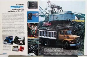 1970 Ford Louisville Line Set Back Axle Truck LTS Series Sales Brochure Original