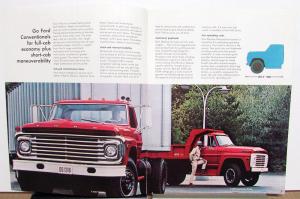 1970 Ford Conventional Cab Truck F 500 600 700 750 6000 7000 Sales Brochure Orig
