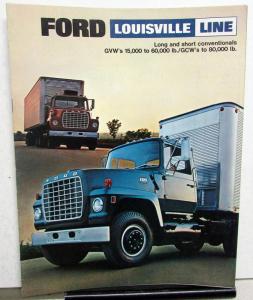 1970 Ford Louisville Long Short Conventional L Series Truck Brochure Dtd 10 69