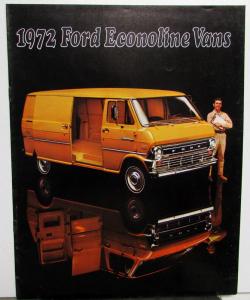 1972 Ford Econoline Van E 100 200 300 Truck Sale Brochure Specification Original