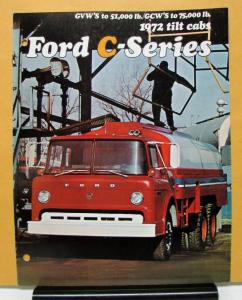 1972 Ford Tilt Cab C Series Trucks 600 Thru 8000 Sales Brochure Original