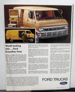 1972 Ford Parcel Delivery 7 motor Home Chassis Truck P & M Series Sales Folder
