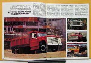 1972 Ford Conventional Cab Trucks F Series 500 Thru 7000 Sales Brochure Original