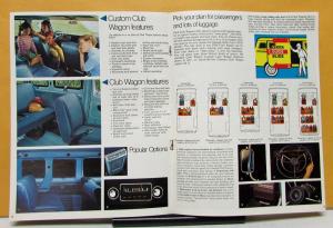 1972 Ford Club Custom Chateau Wagon Truck Sales Brochure Specifications Original