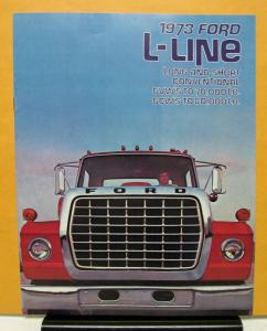 1973 Ford Long Short Conventional Truck L Line Series Sales Brochure Original