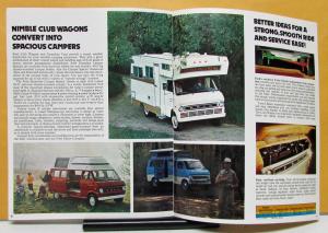 1974 Ford Club Wagon Custom Chateau Sales Brochure Specs Van Truck Original