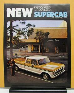 1974 Ford Supercab Pickup Truck F 100 250 350 Sales Brochure & Specs Original