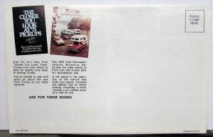 1975 Ford Pickup Truck F Series & Supercab Sales Folder Mailer Original