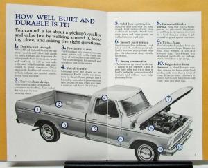 1975 Ford F Series Pickup Truck The Closer You Look Sales Brochure Original