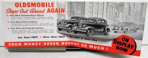 1938 Oldsmobile Six & Eight Pop Up Die Cut Mailer Sales Folder Original
