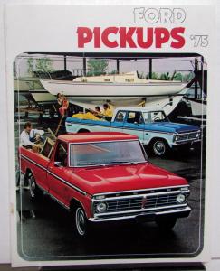 1975 Ford Pickup Truck F 100 150 250 350 Sales Brochure Specifications Revised