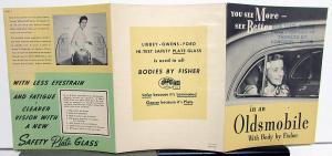 1940 Oldsmobile Fisher Body Dupont Hi Test Butacite Plastic Sales Folder Orig