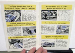 1941 Oldsmobile Hydramatic Drive Sales Brochure What It Is How To Drive Original
